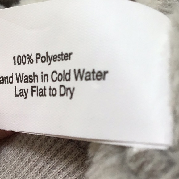 Blue & Gray/ Grey Soft Plush Sweatshirt Hoodie Medium NWT - Picture 7 of 7